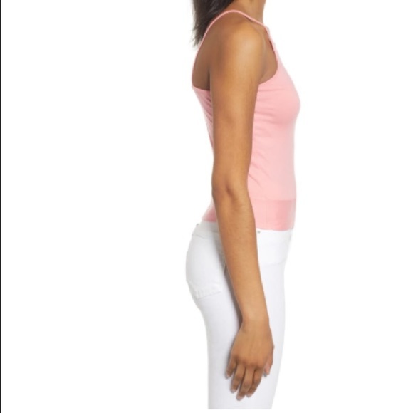 BP Plus Size Side Tie Tank Top in Pink 2X - Picture 3 of 8